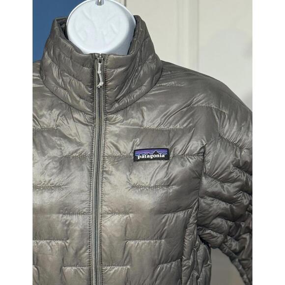 NWT! Women’s Extra Small (XS) Patagonia Micro Puff Feather Grey Full Zip Jacket - Picture 2 of 4